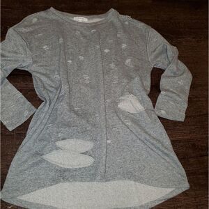 Distressed Sweatshirt dress/tunic 